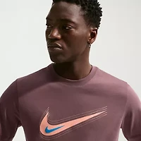 Nike Swoosh Mens Crew Neck Short Sleeve Classic Fit Graphic T-Shirt