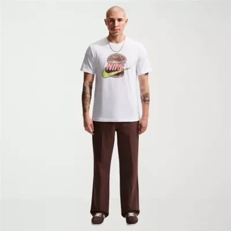 Nike Mens Crew Neck Short Sleeve Classic Fit Graphic T-Shirt