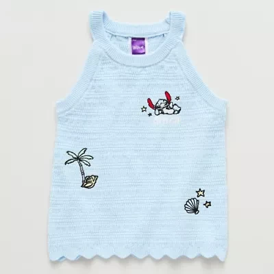 Little & Big Kid Girls Halter Neck Sleeveless Hello Kitty Tank Top