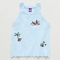 Little & Big Kid Girls Halter Neck Sleeveless Hello Kitty Tank Top