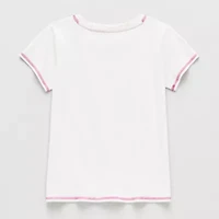 Little & Big Kid Girls Crew Neck Short Sleeve Regular Fit LEGO Graphic T-Shirt