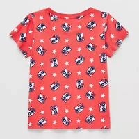 Little & Big Kid Girls Crew Neck Short Sleeve Regular Fit Hello Kitty Graphic T-Shirt