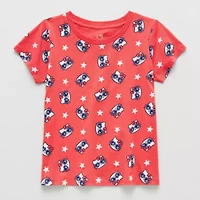 Little & Big Kid Girls Crew Neck Short Sleeve Regular Fit Hello Kitty Graphic T-Shirt