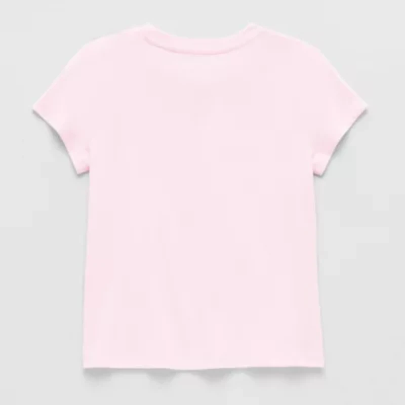 Thereabouts Little & Big Kid Girls Round Neck Short Sleeve T-Shirt