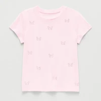 Thereabouts Little & Big Kid Girls Round Neck Short Sleeve T-Shirt
