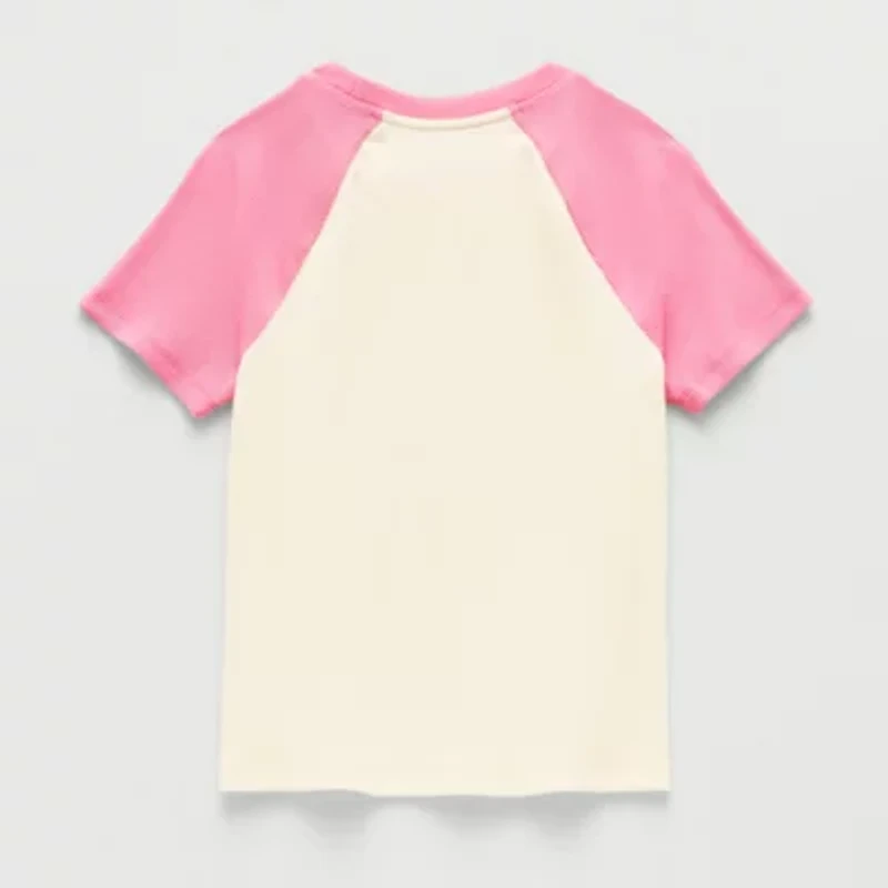 Thereabouts Little & Big Kid Girls Round Neck Short Sleeve T-Shirt