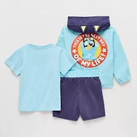 Toddler Boys Bluey 3-pc. Short Set