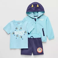 Toddler Boys Bluey 3-pc. Short Set