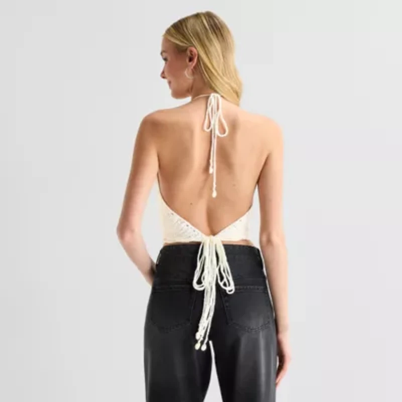 Forever 21 Womens Juniors Halter Neck Sleeveless Tank Top