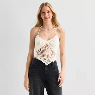 Forever 21 Womens Juniors Halter Neck Sleeveless Tank Top