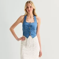 Arizona Womens Halter Neck Sleeveless Tank Top