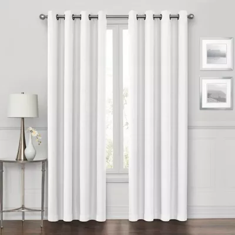 Max Blackout Prescott Grommet Top 100% Single Curtain Panel