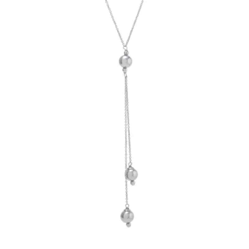 Silver Reflections Bolo Womens Pure Silver Over Brass 24 Inch Y Necklace