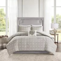 Madison Park Edna 4-pc. Duvet Set Medallion Reversible Cover