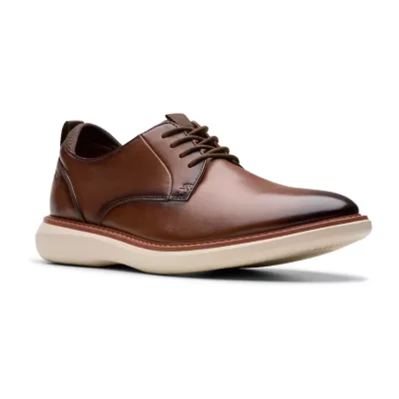 Clarks Brantin Plain Mens Round Closed Toe Oxford Shoes