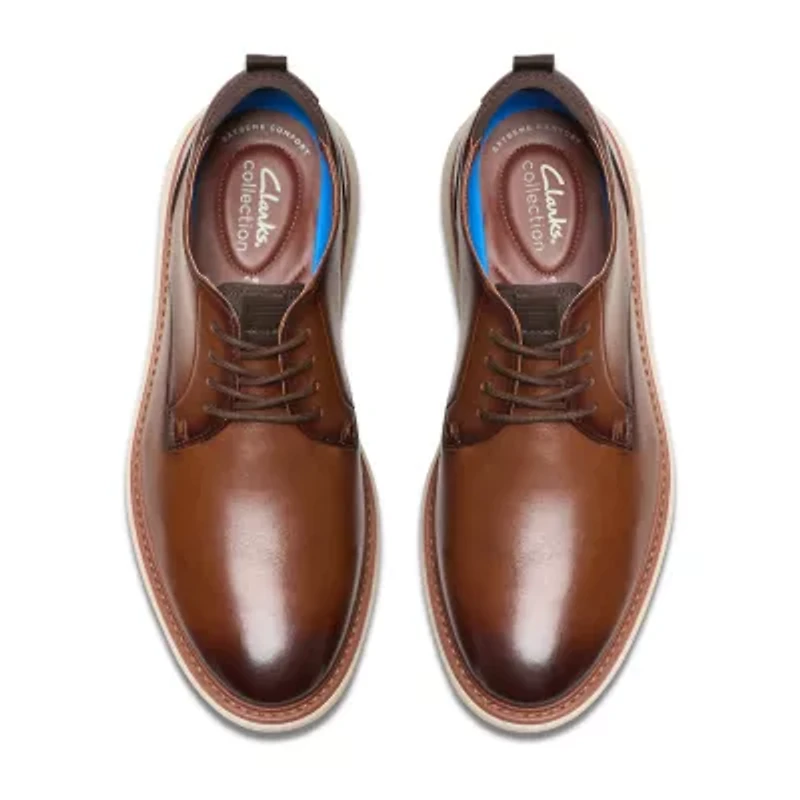 Clarks Brantin Plain Mens Round Closed Toe Oxford Shoes