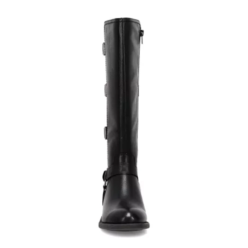Frye and Co. Womens Cyra Stacked Heel Motorcycle Boots