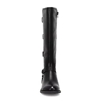 Frye and Co. Womens Cyra Stacked Heel Motorcycle Boots