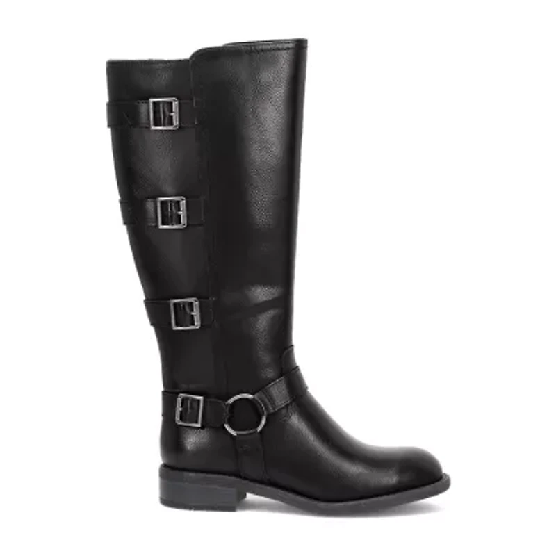 Frye and Co. Womens Cyra Stacked Heel Motorcycle Boots