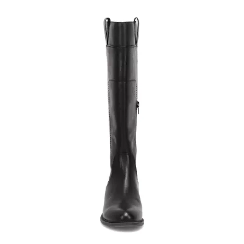 Frye and Co. Womens Giovanna Stacked Heel Riding Boots