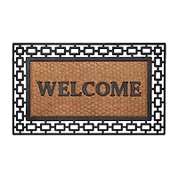 Achim Wrought Iron Welcome Coir 18"X30" Doormat