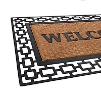 Achim Wrought Iron Welcome Coir 18"X30" Doormat