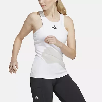 adidas Womens Crew Neck Sleeveless Active Tank Top