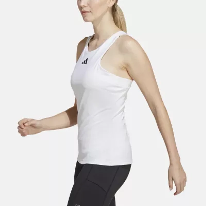 adidas Womens Crew Neck Sleeveless Active Tank Top