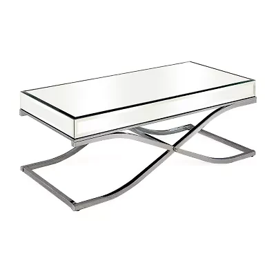 Hope Mirrored Metal Coffee Table