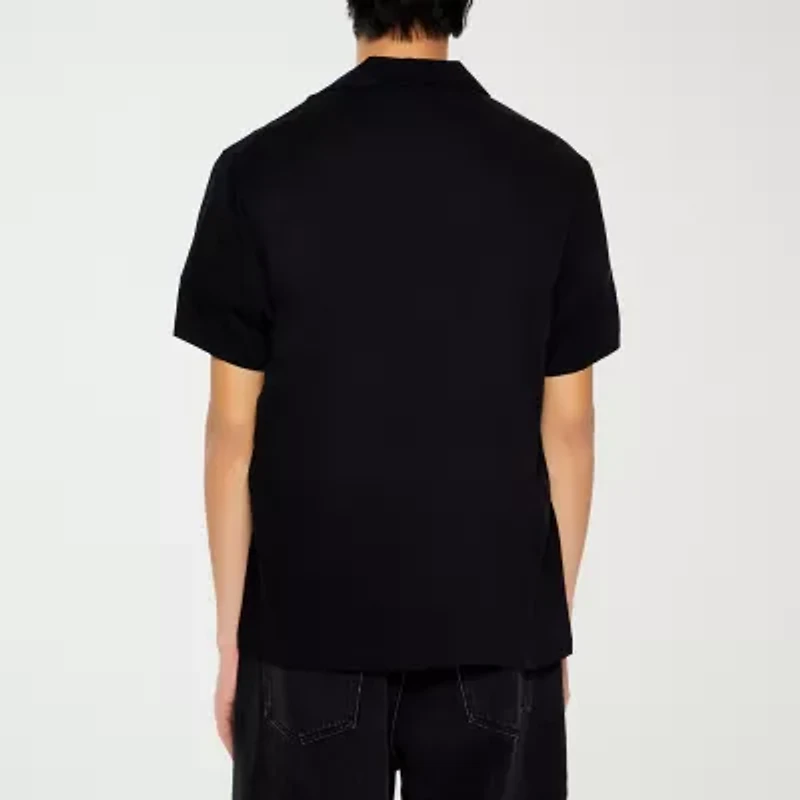 Forever 21 Mens Short Sleeve Regular Fit Button-Down Shirt