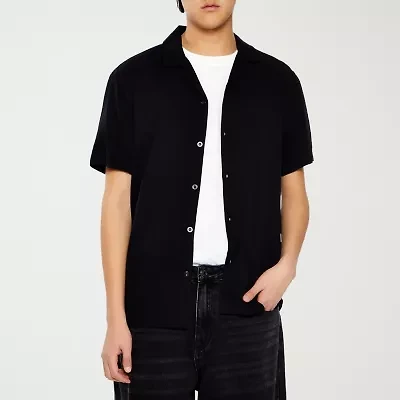 Forever 21 Mens Short Sleeve Regular Fit Button-Down Shirt