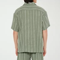 Forever 21 Mens Short Sleeve Regular Fit Button-Down Shirt