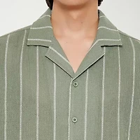 Forever 21 Mens Short Sleeve Regular Fit Button-Down Shirt