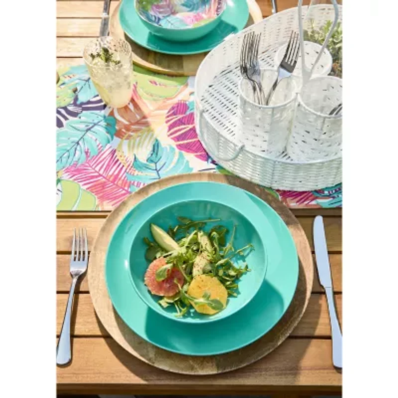 Turquoise Sun 4-pc. Melamine Pasta Bowl