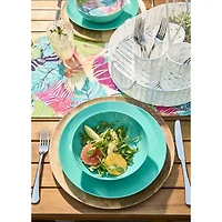 Turquoise Sun 4-pc. Melamine Pasta Bowl