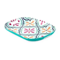 Turquoise Sun 19 Medallion With Handles Serving Platter