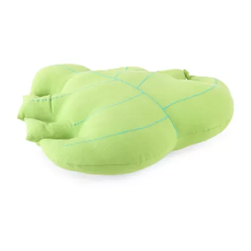 Turquoise Sun Monstera Deck Throw Pillow