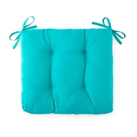 Turquoise Sun Solid Patio Seat Cushion