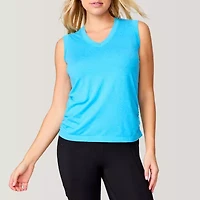 Free Country Womens V Neck Sleeveless Active Tank Top