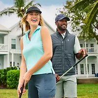 Free Country Womens Sleeveless Polo Shirt