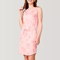 Free Country Womens Short Sleeve Floral Sundress