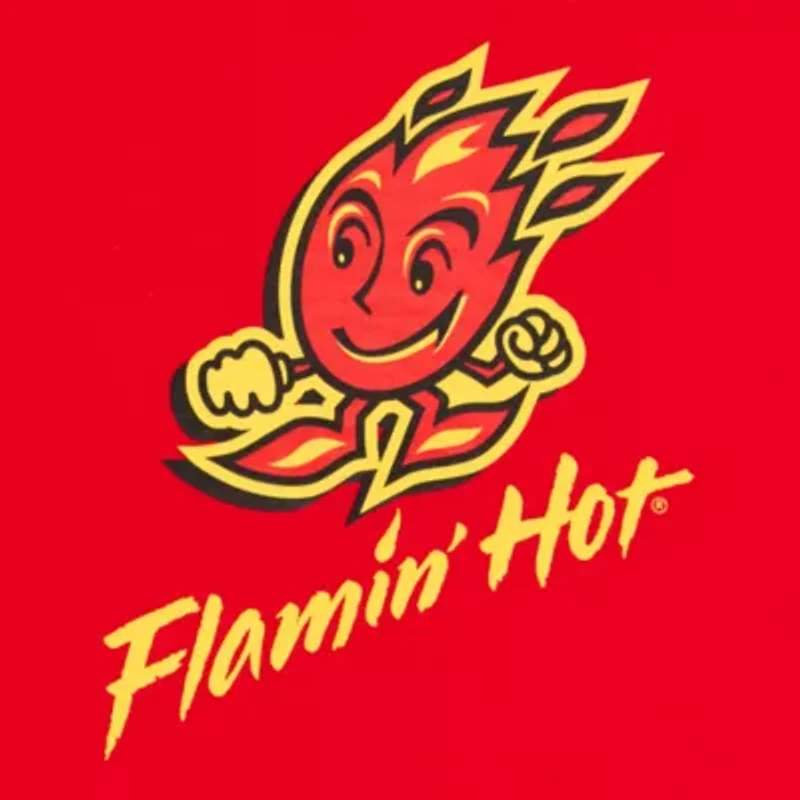 Hot Cheetos Caliente Ringer Tee Womens Crew Neck Short Sleeve Fitted Juniors Graphic T-Shirt
