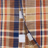 mutual weave Mens Easy-on + Easy-off Short Sleeve Classic Fit Big and Tall Button-Down Shirt