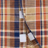 mutual weave Mens Easy-on + Easy-off Short Sleeve Regular Fit Button-Down Shirt