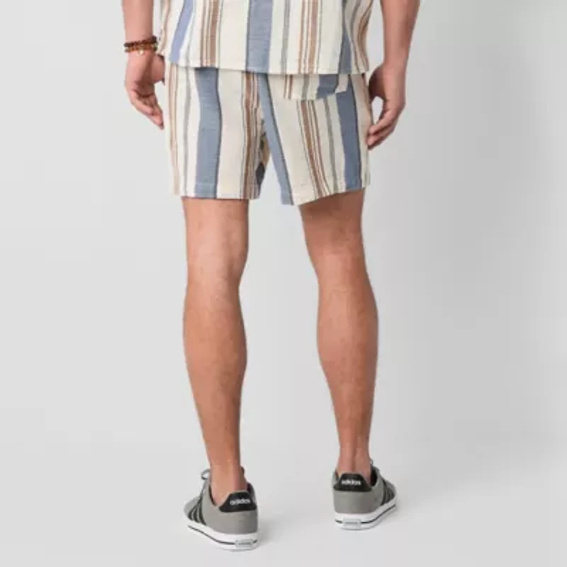 Arizona 6" Mens Textured Pull-On Short