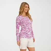 Stella Parker Floral Swimsuit Cover-Up Tops