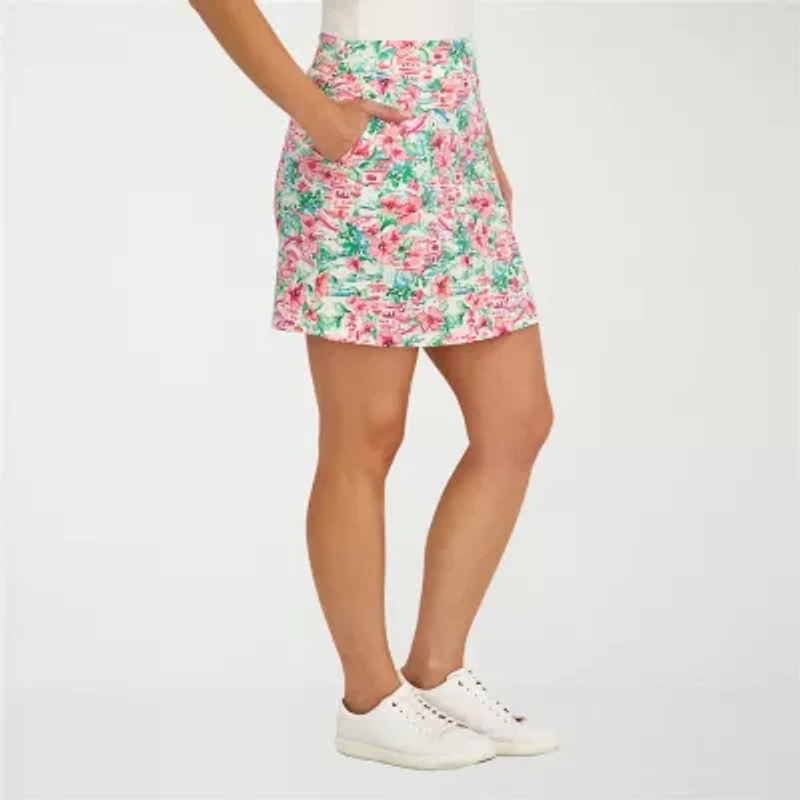 Stella Parker Womens Toile Knit Skirt Swimsuit Cover-Up