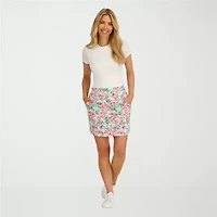 Stella Parker Womens Toile Knit Skirt Swimsuit Cover-Up