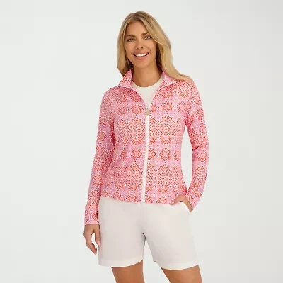 Stella Parker Medallion Swimsuit Cover-Up Tops