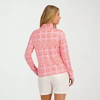 Stella Parker Medallion Swimsuit Cover-Up Tops